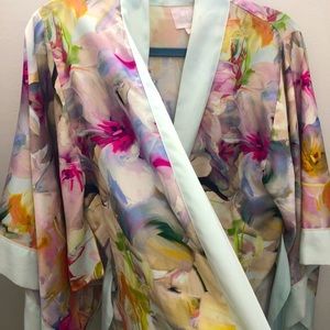 😍 Ted Baker Silky Kimono Robe Size 8-10